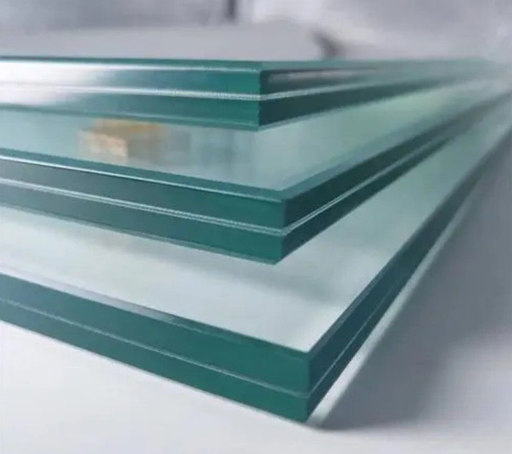Extra claro templado sobre vidrio laminado 6.38mm con película PVB de color incoloro