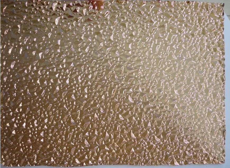 Vidrio con patrones transparentes 220-2800 mm utilizado para la decoración del hogar con ventanas