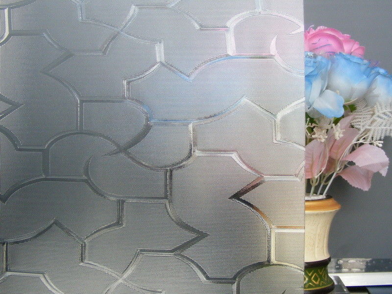 Vidrio templado con patrón de 15 mm vidrio transparente con patrón personalizado para ventanas de puertas de edificios