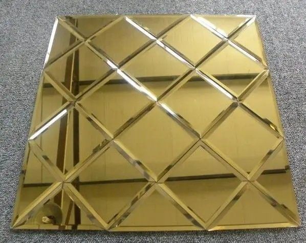 Vidrio de espejo LED de borde áspero Decorativo / Aluminio / Plata Para el baño