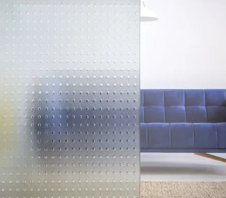 Personalizar el tamaño de vidrio con patrón 3mm 4mm 5mm para la decoración de la construcción de la ventana del baño