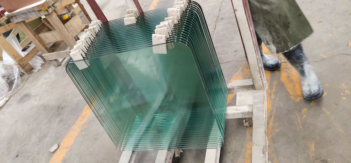 Resistencia de seguridad personalizada a la carga del viento Vidrio templado para puertas / ventanas / paredes cortinas / muebles