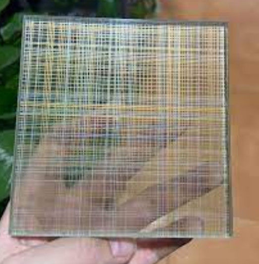 Vidrio laminado con alambre de malla clara/colorada para decoración interior