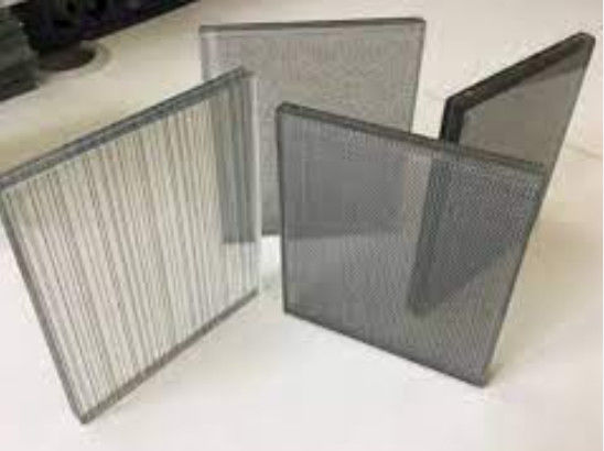 Vidrio laminado con alambre de malla clara/colorada para decoración interior