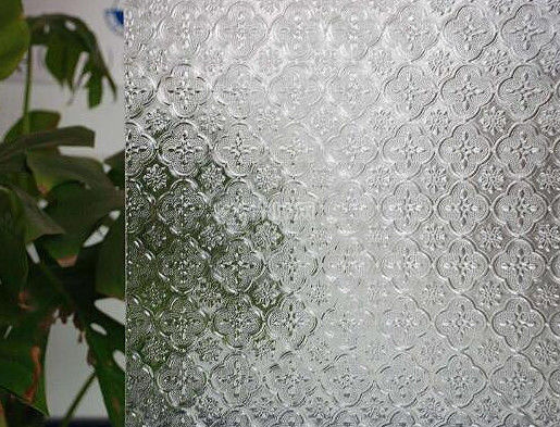 Vidrio decorativo con patrones con 4 mm a 15 mm de tamaño personalizado para la construcción de muebles