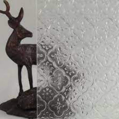 Vidrio decorativo con patrones con 4 mm a 15 mm de tamaño personalizado para la construcción de muebles