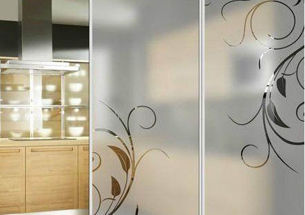 Patrón rico y variado / Vidrio congelado / grabado con ácido decorativo en seguridad