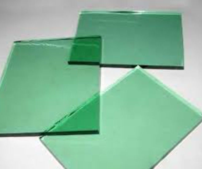 Procesamiento plano de vidrio tintado con color verde oscuro/gris oscuro/azul Ford/bronce, etc.