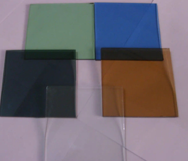 Vidrio flotante tintado/vidrio laminado/vidrio templado/vidrio reflectante de 3-15 mm con verde oscuro/gris/bronce para B
