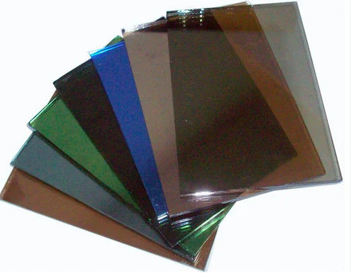 Vidrio teñido de color liso para ventanas y puertas