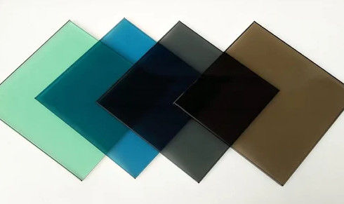 Vidrio flotante coloreado rectangular personalizado para construcción