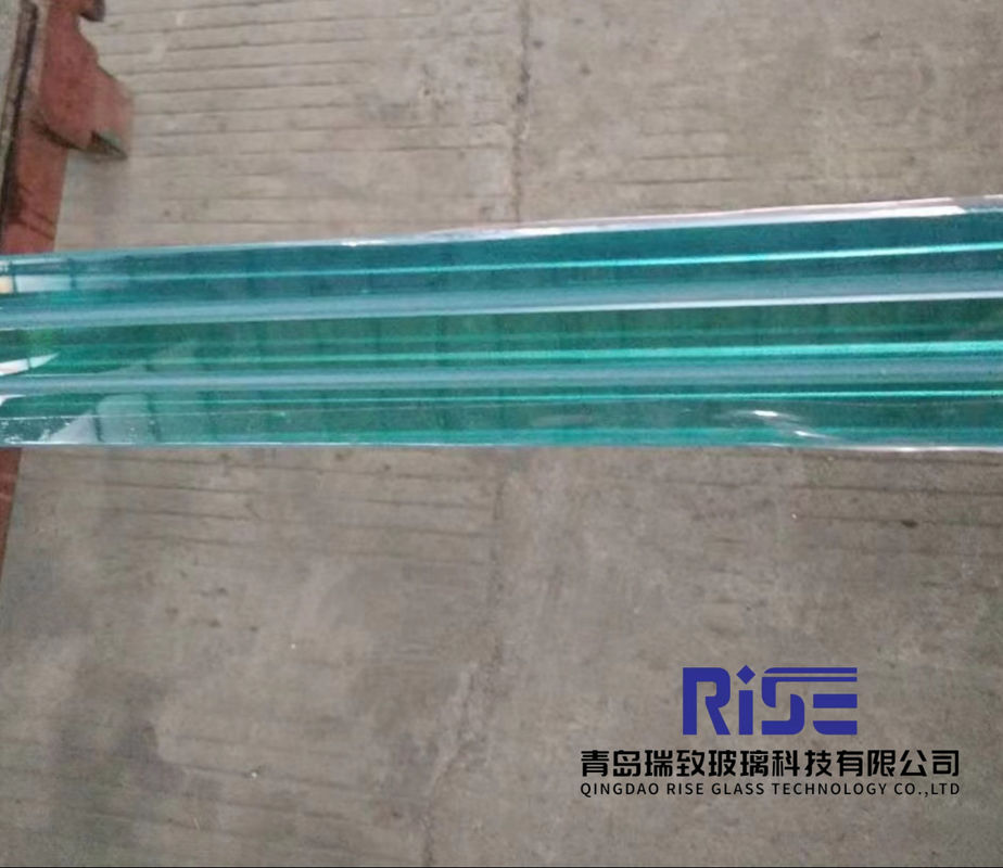 Vidrio de seguridad laminado templado de 6.38-12.38 mm con superficie grabada con ácido congelado