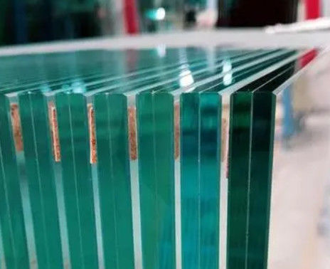 6.38/8.38/10.38/12.38 mm borde pulido vidrio laminado de seguridad transparente o coloreado