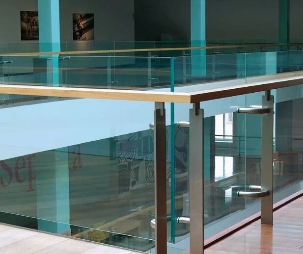 6.76-12.38mm Vidrio Laminado Templado Decorativo de Construcción para Escaleras de Seguridad